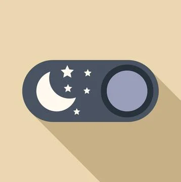 Dark mode night toggle switch ui icon Stock Illustration