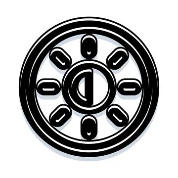 Dark mode setting toggle icon vector illustration 库存插图