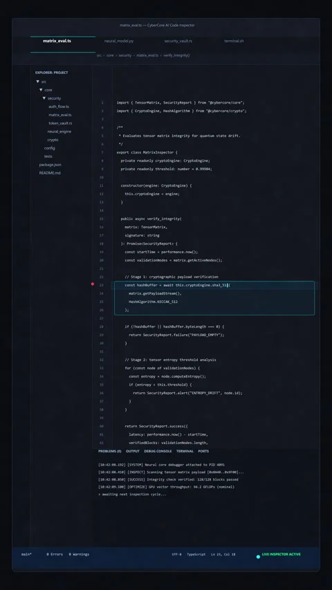 Dark mode software code editing screen scrolling in loop Stock Footage 347557967
