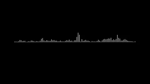 Dark mode sonic activity indicator bar template Stock-Footage 346133159