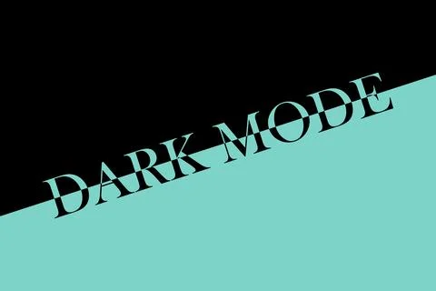DARK MODE text on the black-blue background Illustrazione stock