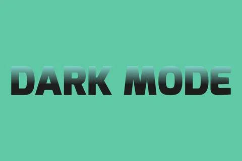 DARK MODE text on blue background Stock Illustration