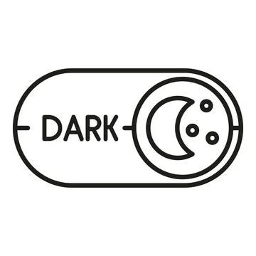 Dark mode toggle switch ui element concept Stock Illustration