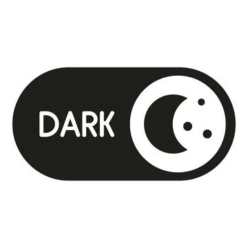 Dark mode toggle switch for user interface design Ilustração Stock