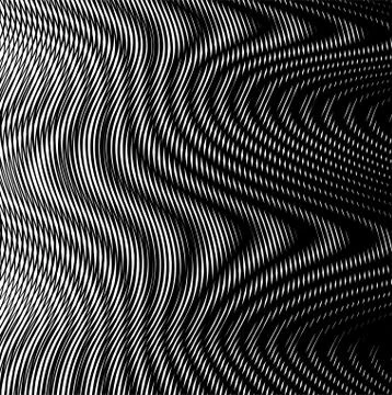 Dark monochrome abstract gradient background with moire and shadow effect. Stock Illustration