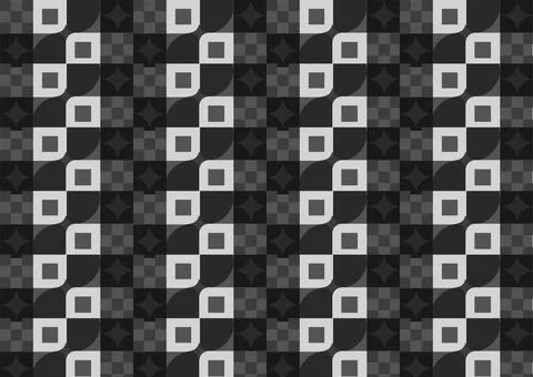 Dark Monochrome Geometric Square Grid Background Texture Ilustración de archivo