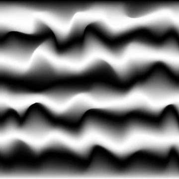 Dark monochrome pattern with black and white waves. Modern 3d print. Imitatio Stock Illustration