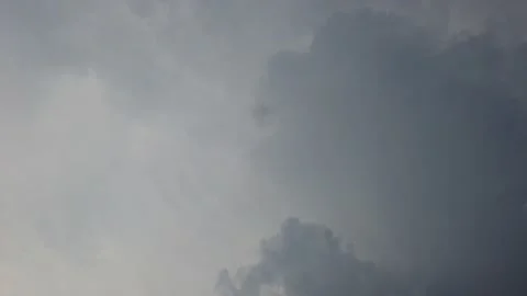 Dark Monsoon sky cloud abstract background Slow motion dark cloud stormy 4K Stock Footage 200995117