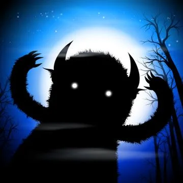 Dark monster Stock Illustration