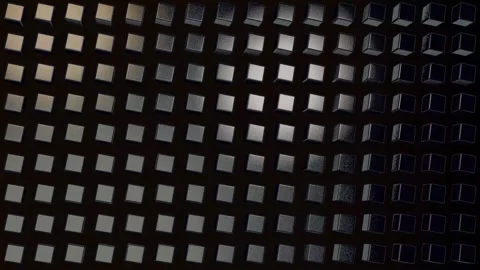 Dark Moody Geometric 3D Cubes Abstract Looping Animation Motion Graphics Ba.. Stock Footage 331119117