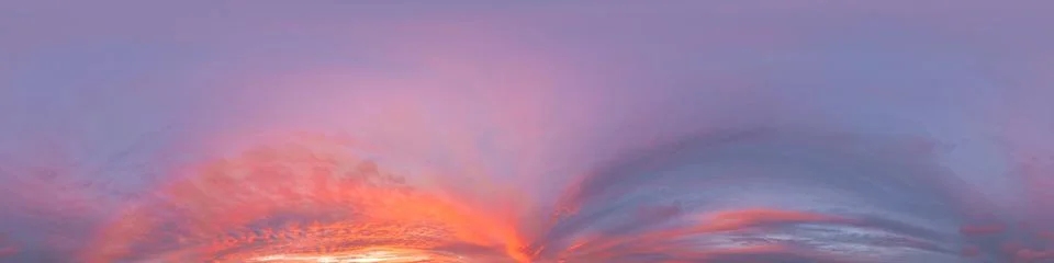 Dark moody rain clouds in dramatic overcast sky. Seamless 360 HDR spherical Stock Illustration