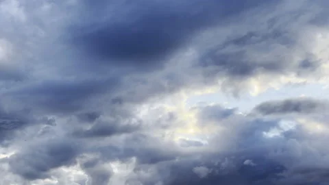 Dark moody storm clouds slow motion Видео 333638304