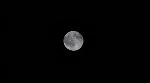 Dark moon at night, in the clouds. Video stock 50250704