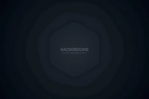 Dark Morph Material Design Spin Hexagonal Platform 3D Vector Abstract Background Illustrazione stock