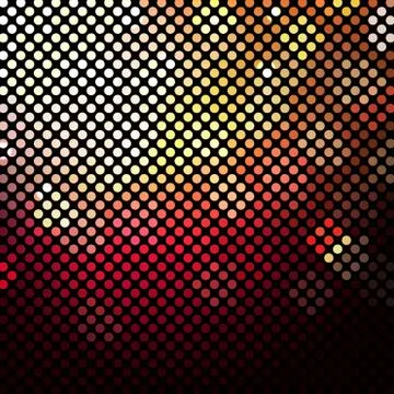 Dark mosaic background with sphere Illustrazione stock