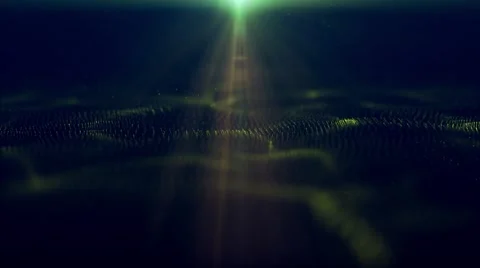 Dark motion loop with light shining upon water surface - Background motion loop Stock Footage 66534502