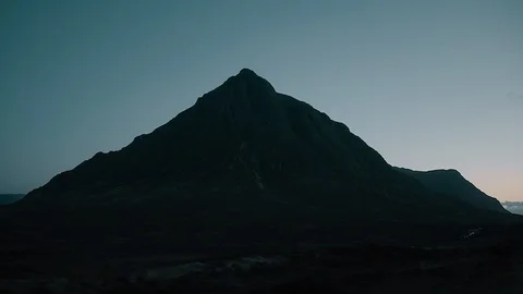 Dark Mountain at Dusk Stock Footage 85742817