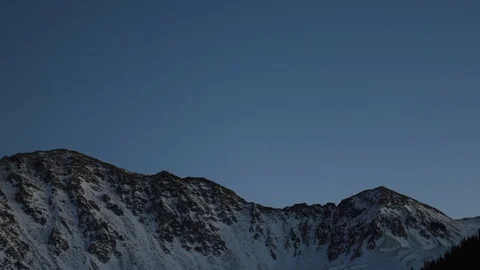 Dark Mountain Peaks View Background Stock Footage 119832589