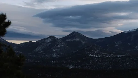 Dark Mountain Scenery at Dusk 動画素材 119832524