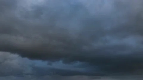 Dark Moving Clouds in RAW 4K Stock Footage 233154942