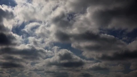 Dark Moving clouds Timelapse Stock Footage 75153159