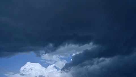 Dark moving fast clouds timelapse Stock Footage 161751201