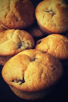 Dark muffin Stock Photos