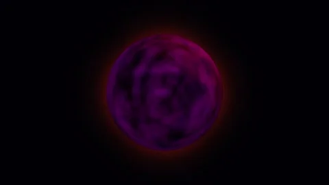 Dark multi-colored energy sphere Stock Footage 270493470
