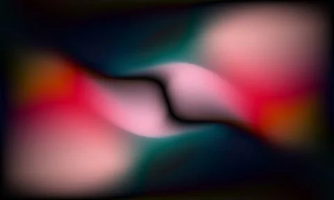 Dark multicolor abstract background with halftones shapes and blurred gradient. Stock Illustration