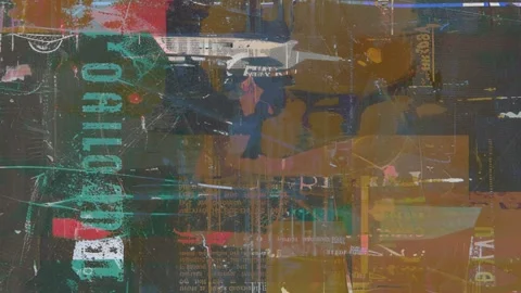 Dark Multicolor Collage Grunge Background Seamless Loop Видео 328391323