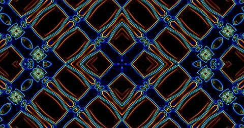 Dark Multicolor Color Lines Complex Abstract Pattern Background Video Video stock 160442898