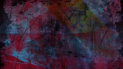 Dark Multicolor Grunge Texture with Scratches and Layered Abstract Wear Vidéo 327928124