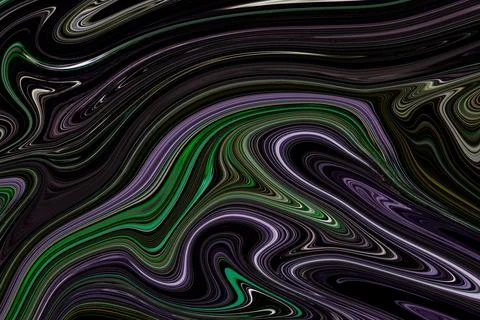 Dark multicolor mixed liquid marble texture and pattern for background Illustrazione stock