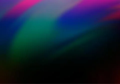 Dark Multicolor, Rainbow vector abstract blurred template. Stock Illustration
