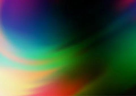 Dark Multicolor, Rainbow vector abstract bokeh pattern. Illustrazione stock