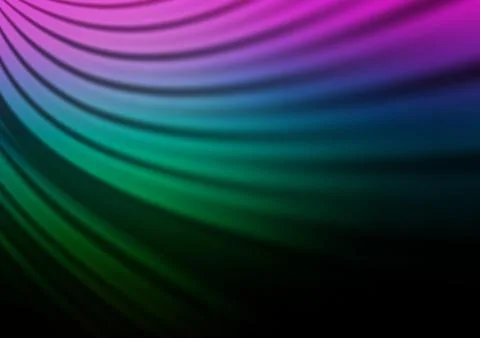Dark Multicolor, Rainbow vector abstract blurred background. Stock Illustration