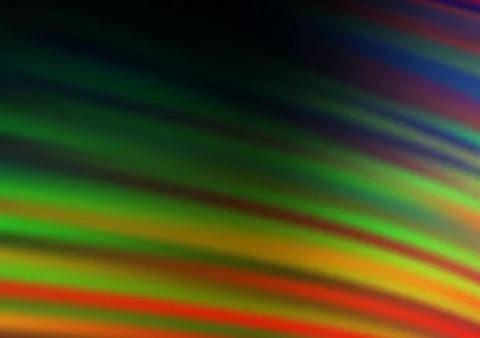 Dark Multicolor, Rainbow vector abstract bokeh pattern. Stock Illustration