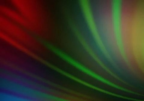 Dark Multicolor, Rainbow vector abstract bokeh pattern. Stock Illustration