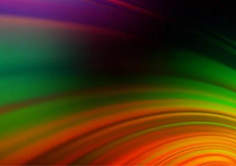 Dark Multicolor, Rainbow vector abstract bokeh pattern. Illustrazione stock