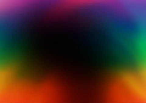 Dark Multicolor, Rainbow vector abstract bokeh pattern. Stock Illustration