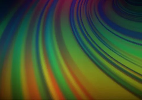 Dark Multicolor, Rainbow vector abstract bright background. Stock Illustration