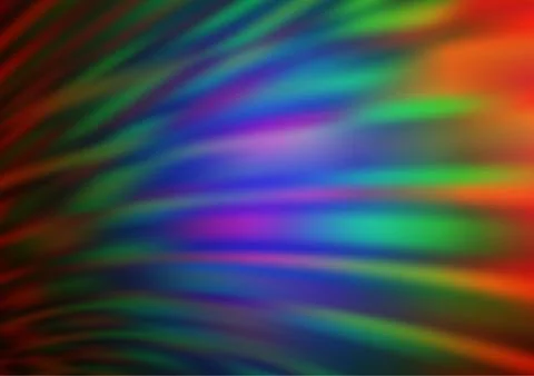 Dark Multicolor, Rainbow vector abstract bokeh pattern. 스톡 일러스트