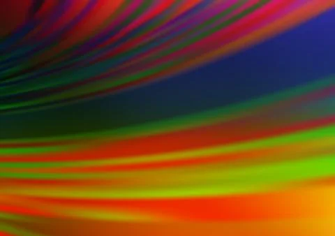 Dark Multicolor, Rainbow vector abstract bright background. Stock Illustration