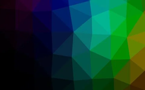 Dark Multicolor, Rainbow vector abstract mosaic pattern. 스톡 일러스트