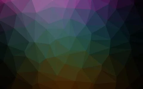 Dark Multicolor, Rainbow vector abstract mosaic pattern. Stockillustratie