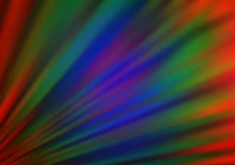 Dark Multicolor, Rainbow vector abstract blurred pattern. Stockillustratie