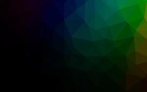 Dark Multicolor, Rainbow vector abstract mosaic pattern. 스톡 일러스트