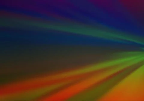 Dark Multicolor, Rainbow vector abstract bokeh pattern. Illustrazione stock