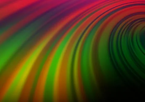 Dark Multicolor, Rainbow vector abstract blurred pattern. Illustrazione stock