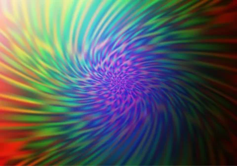 Dark Multicolor, Rainbow vector abstract bokeh pattern. Stock Illustration